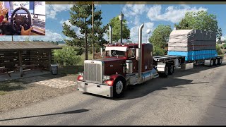 Long Haul Delivery in Updated Peterbilt 359  N14 Engine  Galveston to Riverton  ATS Gameplay [upl. by Will479]