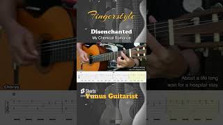 Disenchanted  My Chemical Romance  Fingerstyle Guitar Tutorial  TAB amp Lyrics fingerstyleguitar [upl. by Atsugua115]