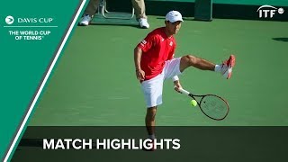 Yoshihito Nishioka vs Illya Marchenko Highlights  Japan vs Ukraine  Davis Cup 2016  ITF [upl. by Hieronymus449]