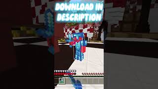 Minecraft PvP With Hitboxes😱 MCPE Texture Pack [upl. by Ahsitra]