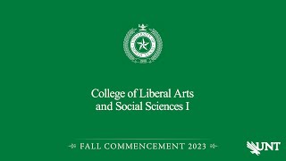 CLASS I  UNT Commencement Fall 2023 [upl. by Nahn]