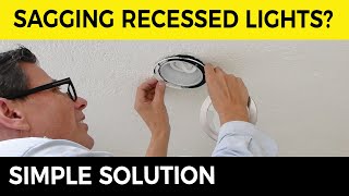 Fix a Sagging Recessed Light  Downlights  Pot lights 💡 [upl. by Eelyek]