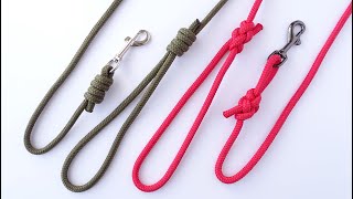 2 Ways to Make a Dog Leash Out of RopeThe Broach Loop  Double Fishermans Knot  CBYS Tutorial [upl. by Frisse]