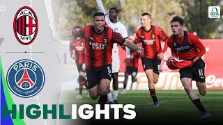 Milan vs Paris Saint Germain  What a Game  Highlights  UEFA Youth League 07112023 [upl. by Aber12]