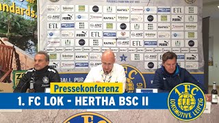 Pressekonferenz nach dem Regionalligaspiel gegen Hertha BSC II am 06102023 [upl. by Lettie235]