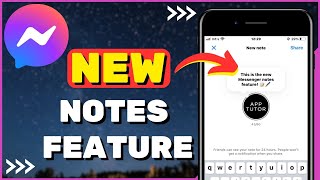 How to Use the New Messenger Notes Feature 2023 [upl. by Noirred68]