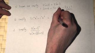 Algebra  brackets powers and algebraic fractions [upl. by Aika601]