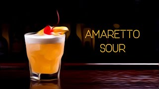 AMARETTO SOUR cocktail  recipe and how to make [upl. by Hsirt]