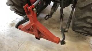 Adjusting 3point hitch stabilizer links [upl. by Jansson]