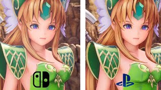 Trials of Mana  Graphics Comparison Switch vs PS4 [upl. by Charlotta]