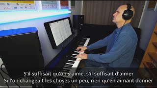 Céline Dion  Sil suffisait daimer  Piano  KARAOKE [upl. by Allistir742]