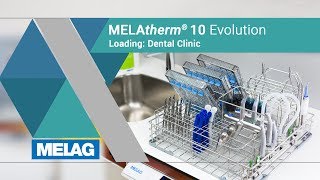 Loading washerdisinfector in dental clinics  MELAG MELAtherm 10 Evolution Tutorial [upl. by Balf]