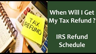 When Will I Get My Tax Refund IRS Refund Processing Schedule and Top 3 Reasons For Delays [upl. by Idorb]