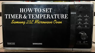 How to heat foods using SAMSUNG 23L Microwave oven MS23K3515AS [upl. by Itraa]