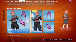 GOKU BLACK IS BACK Fortnite Item Shop Update December 29th 2023 [upl. by Leia]