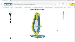 Decathlon inflatable windsurfer in Emersyas Interactive 3D [upl. by Eelyek]