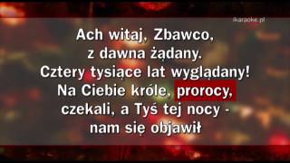 Kolęda  Wśród nocnej ciszy karaoke [upl. by Airdnoed]