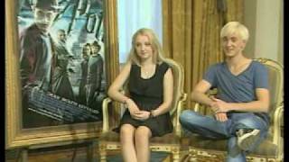 Interview Tom Felton and Evanna Lynch in Greece [upl. by Nolava]