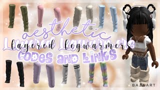 Aesthetic Layered3D Leg warmers  Codes and Links  Roblox Berry Avenue Bloxburg [upl. by Eimma]