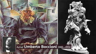 Artist Umberto Boccioni 1882  1916  Influential Italian Painter amp Sculptor  WAA [upl. by Ayyidas742]