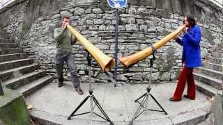 ADELE B amp ZALEM Didgeridoo Duet [upl. by Roobbie]