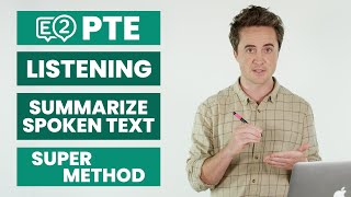 PTE Listening Summarize Spoken Text  SUPER METHOD [upl. by Asillam]