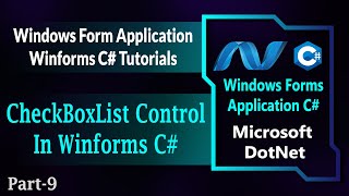 09  CheckBoxList Control In Winforms C  CheckBoxList In Windows Forms Application HindiUrdu [upl. by Beryle]