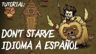 Tutorial Cambiar idioma de Dont Starve a Español [upl. by Atinauq]