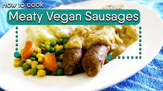 How to make Meaty VEGAN Sausages Thermomix  Conventional methods  Not Only Carrots cooking show [upl. by Gavette903]