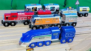 Railfanning Wooden Trains  BRIO Special Edition Trains Part 2 [upl. by Luapnhoj]