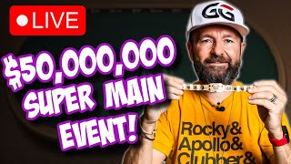 50000000 SUPER MAIN EVENT  Day 1 WSOP PARADISE [upl. by Cheffetz]