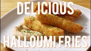 Perfect Halloumi Fries Recipe  PTMTR [upl. by Ayotel]