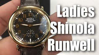 Women’s 36mm Gold Shinola Runwell Watch Review [upl. by Mandy159]