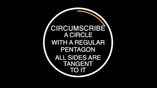 How to Circumscribe a circle with a regular pentagon I How to draw a pentagon outside a circle [upl. by Smaj252]