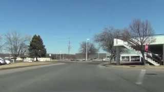 Car Camera  Lincoln NE  Lower East Campus to Gateway  2014  ネブラスカ州リンカーン [upl. by Adilem562]