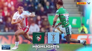 Premiership Rugby Highlights Harlequins secure massive five points win at Leicester [upl. by Aseeral]