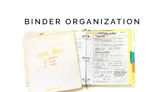 how to organize your binder 📒 staying organized for school [upl. by Adivad]