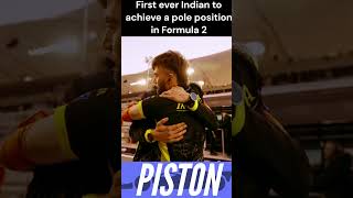 First Indian Driver to Score a Pole Position in Formula 2 kushmaini formula2 f2 [upl. by Gnauq]