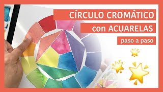 Círculo CROMÁTICO con ACUARELAS  paso a paso [upl. by Hale381]