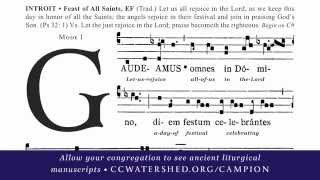 “Gaudeamus” INTROIT • Gregorian Chant for All Saints [upl. by Gipps]