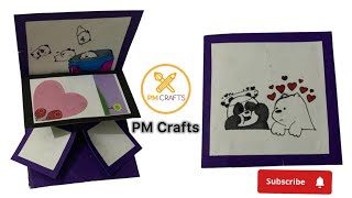 How to make slider Card  Amazing slider card Handmade slider card  Multipurpose card [upl. by Mozes]