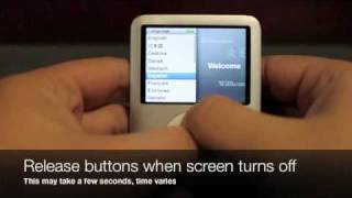 How to Restart an iPod Nano 3rd Generation [upl. by Ilzel216]