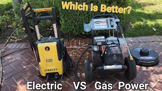 Electric vs Gas Pressure Washer  Which is better [upl. by Llednav]