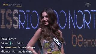 Miss Brasil 2019 Candidatas  Erika Fontes Rio Grande do Norte [upl. by Poulter]