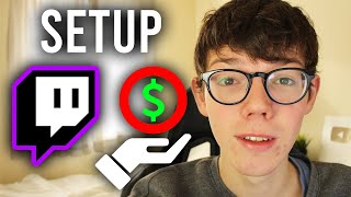 How To Set Up Donations On Twitch  Add Donation Button To Twitch [upl. by Dhaf]