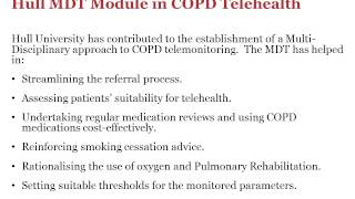 Dr Ghassan Hamad Hull University Telehealth in COPD [upl. by Tommy291]