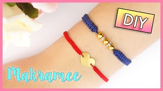 DIY MAKRAMEE ARMBAND  Macramé FREUNDSCHAFTSARMBÄNDCHEN Anleitung Für Anfänger [upl. by Cornelia864]