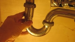 How to Clean Out a Sink PTrap and Replace Compression Washers [upl. by Eicrad]