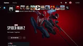 Marvels SpiderMan 2  PS5 Menu Theme [upl. by Llerdnod]