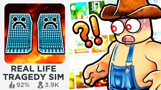 ROBLOX REAL LIFE TRAGEDY SIM UNHINGED [upl. by Aicilf]